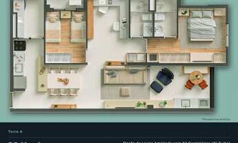 Imagem 5: Duo Anália | Construtora FGF | Construção | 85 metros | 03 dormitórios | suíte