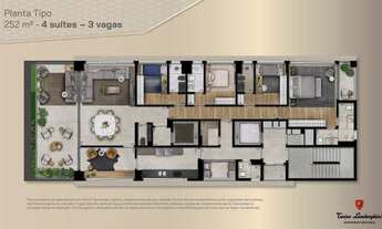 Imagem 6: Tonino Lamborghini | Construtora Gafisa | Construção | 252 metros | 04 suítes