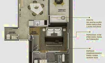 Imagem 4: Walk Paulista Construtora New Properties Construção 46 metros 01 suíte lavabo