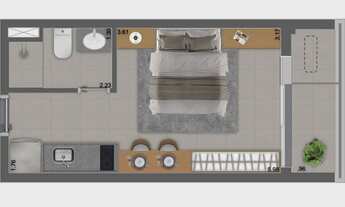 Imagem 5: Nik Estilo Paulista | Construtora Planik | Construção | 25 metros | 01 suíte