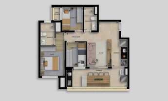 Imagem 4: Bosque Santa Cruz Home Space | Construtora Diálogo | Construção | 67 metros