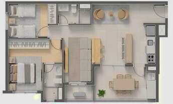 Imagem 4: Criare | Construtora Tarjab | Construção | 74 metros | 03 dormitórios | suíte