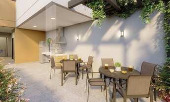 Imagem 6: Flag Ipiranga Construtora REV3 Construção 43 metros 02 dormitórios com varanda