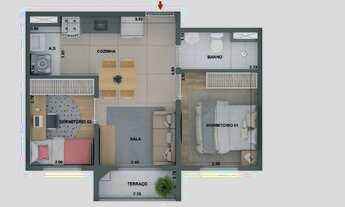 Imagem 6: Barra Funda 930 | Construtora Cury | Lançamento | 37 metros | 02 dormitórios