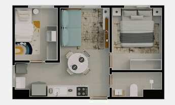 Imagem 4: Sou Mais Guaianases Construtora Sousa Araújo Construção 32 metros 02 dormitórios