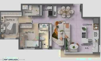 Imagem 5: Royal Barueri Construtora CNA Spitaletti Construção 75 metros 03 suítes lavabo