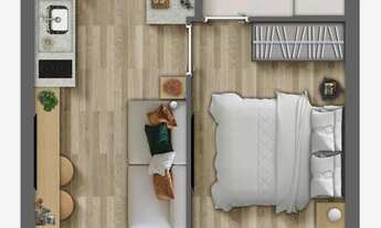 Imagem 4: Monumental Residencial Conx | Construção | 29 metros | Studios com varanda