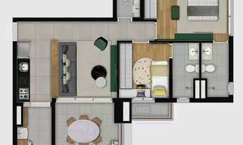 Imagem 5: Perdizes Authentique Construtora You Inc Construção 69 metros 02 suítes lavabo