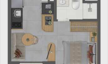 Imagem 4: Joá Pinheiros | Construtora Kallas | Construção | 25 metros | studios | com varanda