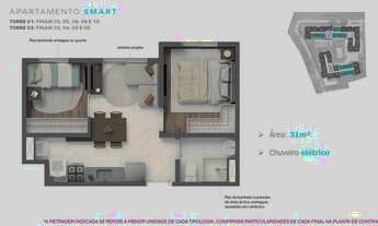 Imagem 4: Vivaz Estação Pirituba | Construtora Vivaz | Lançamento | 31 metros | 02 dormitórios