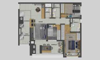 Imagem 5: Mooca Cittá Firense | Construtora Ezetc | Construção | 94 metros | 03 dormitórios