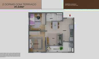 Imagem 5: Mirae Bom Retiro | Construtora Cury | Construção | 41 metros | 02 dormitórios