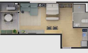 Imagem 4: Studios 2191 Augusta | Construtora Zabo | Construção | 33 metros tudios com varanda