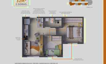Imagem 4: Connect Estação João Dias | Construtora Conx | Construção | 32 metros | 02 dormitórios