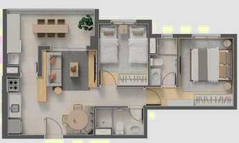 Imagem 4: Criare | Construtora Tarjab | Construção | 57 metros | 02 dormitórios | suíte