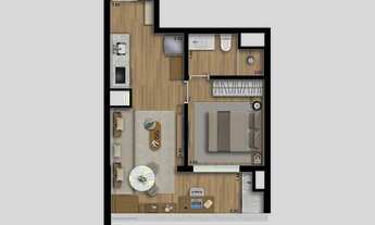 Imagem 6: Mov Perdizes | Construtora Paulo Mauro | Pronto | 38 metros | 01 dormitório