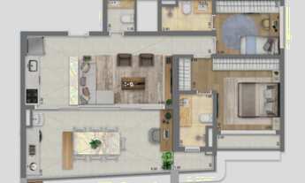 Imagem 4: Escape Eden Construtora Cyrela Construção 94 metros 03 quartos suíte varanda