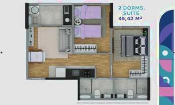 Imagem 5: Griffe Itapevi | Construtora EPH | Construção | 45 metros | 02 dormitórios | suíte