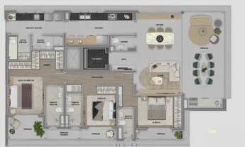 Imagem 4: Brisea Moema | Construtora Somattos | Construção | 174 metros | 03 suítes