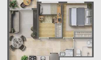 Imagem 4: Vip Vila Prudente | Construtora Chaincorp | Lançamento | 40 metros | 02 dormitórios