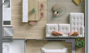 Imagem 4: Ryt Paulista Construtora OR SP Construção 43 metros 02 dormitórios com varanda