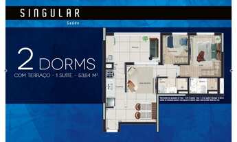 Imagem 5: Singular Saúde Construtora Contracta Construção 55 metros 02 dormitórios suíte