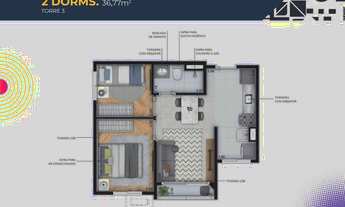 Imagem 4: Concept Barra Funda Residences Riva | Construção | 37 metros | 02 dormitórios