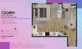 Imagem 5: Influencer Vila Mariana | Construtora Azure | Construção | 31 metros | 01 dormitório