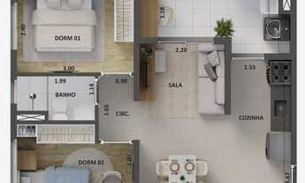 Imagem 4: Cury Cidade Mooca Venezia | Construtora Cury | Construção| 42 metros | 02 dormitórios