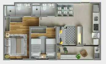 Imagem 5: Jalico Jacuí | Construtora Jalico | Construção | 52 metros | 02 dormitórios | suíte