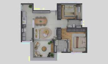 Imagem 4: Naara Higienópolis | Construtora Think | Lançamento | 94 metros | 02 dormitórios