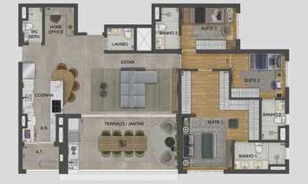 Imagem 4: Mooca Cittá Milano | Construtora Eztec | Construção | 135 metros | 04 dormitórios