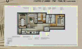 Imagem 4: Reserva Ubiatans | Construtora Abraham e Gazoni | Construção | 77 metros | 02 suítes