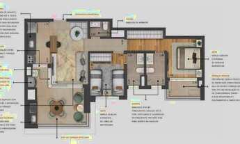 Imagem 4: Most Moema Home Construtora MPD Construção 82 metros 02 suítes varanda gourmet