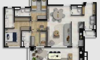 Imagem 6: Essence Vila Yara | Construtora Dubai | Construção | 117 metros | 03 suítes