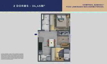 Imagem 5: Cidade Villa Lobos Maestro Construtora Cury Construção 32 metros 02 dormitórios