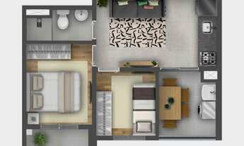 Imagem 4: Mood Vila Ré II | Construtora Holos | Construção | 38 metros | 02 dormitórios