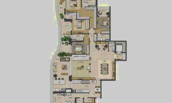 Imagem 4: Bosque Cerejeiras | Construtora Tecnisa | Construção | 293 metros | 04 suítes