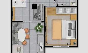 Imagem 6: Yess Tatuapé | Construtora Yess | Construção | 30 metros | 01 dormitório | com varanda