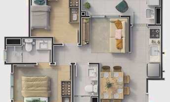 Imagem 4: Livus Vila Sônia | Construtora Livus | Construção | 48 metros | 02 dormitórios | suíte