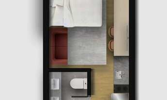 Imagem 5: Stella Marina | Construtora Indepy | Pronto | 24 metros | studios com varanda