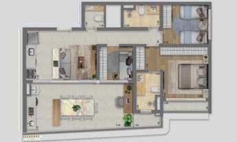 Imagem 5: Escape Eden Construtora Cyrela Construção 94 metros 03 quartos suíte varanda