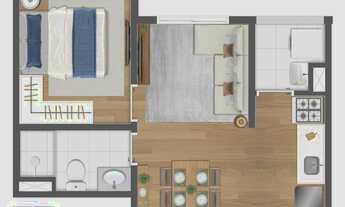 Imagem 4: Marco Butantã | Construtora Engelux | Construção | 30 metros | 01 dormitório