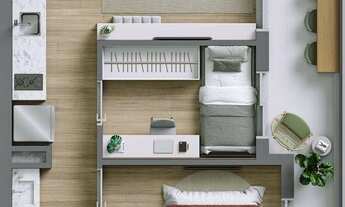 Imagem 5: Ryt Paulista Construtora OR SP Construção 43 metros 02 dormitórios com varanda