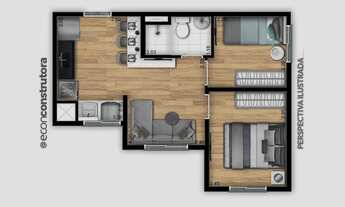 Imagem 4: Inov Zona Sul | Construtora Econ | Construção | 32 metros | 02 dormitórios