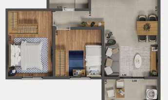 Imagem 4: Albóre Portal do Morumbi | Construtora Vitta | Construção | 51 metros | 02 dormitórios