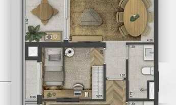 Imagem 4: Galeria Lorena | Construtora SDI | Lançamento | 75 metros | 02 dormitórios | suíte