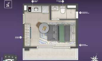 Imagem 4: Murat 208 | Construtora RSF | Construção | 24 metros | studios com varanda