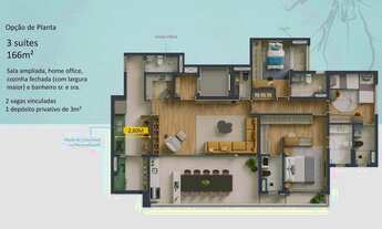 Imagem 6: Maison Diogo Construtora Fibra Construção 166 metros 04 suítes varanda gourmet