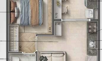 Imagem 4: In Perdizes | Construtora Integra Urbano | Lançamento | 27 metros | 01 suíte